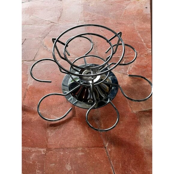 Stainless Steel 6 Cup Rotating Fundue Carousel Only - Picture 4 of 6